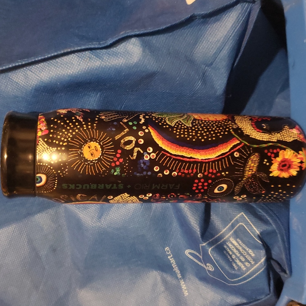Starbucks Black and Multicolor Artistic Tumbler